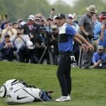 ‘That was stressful’: Koepka survives late wobble to retain US PGA Championship